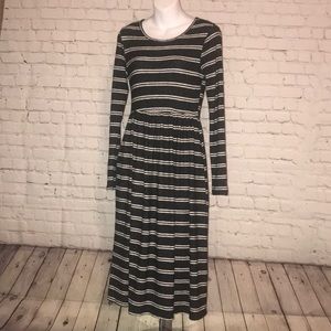 Black and cream dress